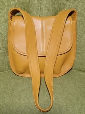 Coach Vintage Ergo Flap Mustard Yellow Crossbody Shoulder Bag